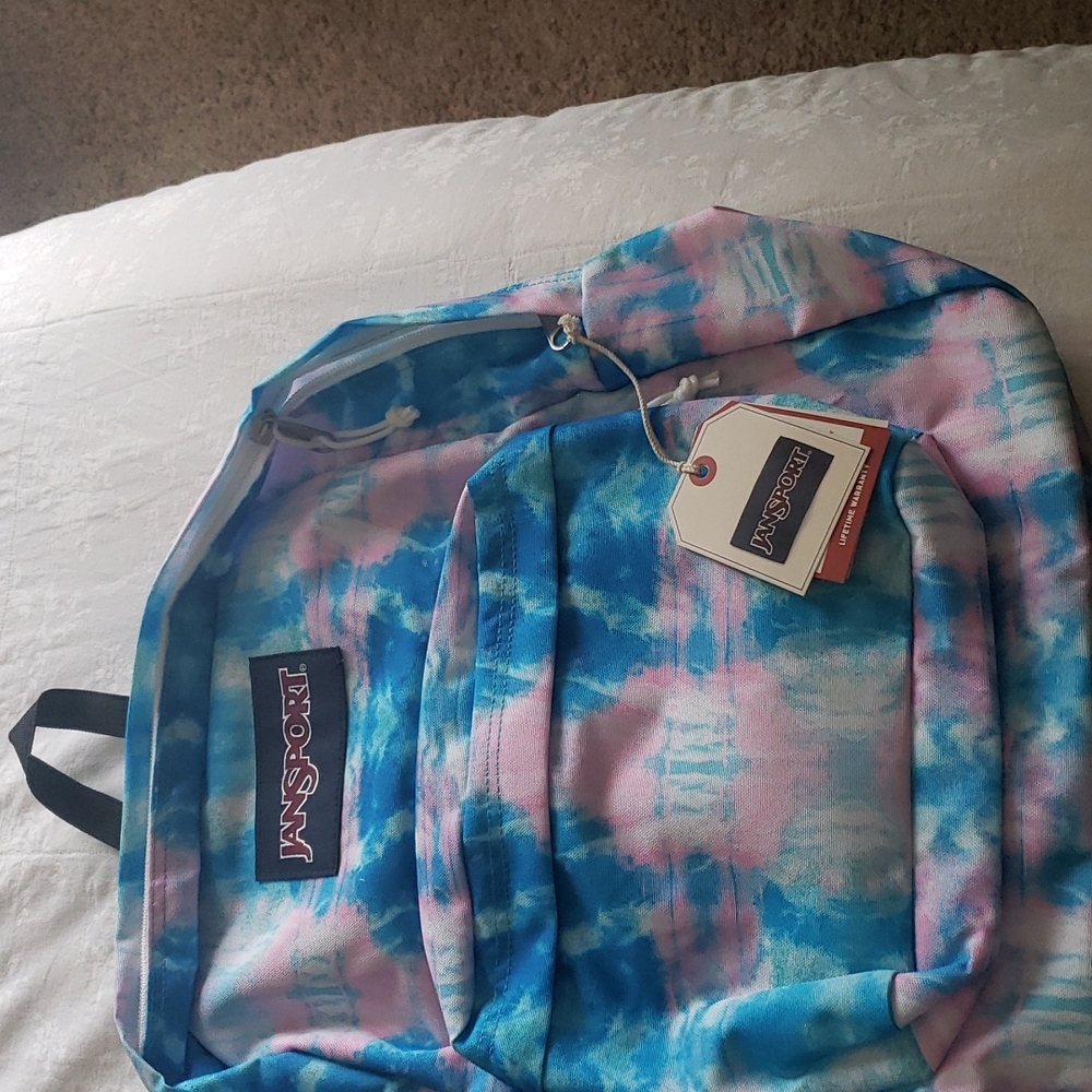 Tie dye Jansport backpack